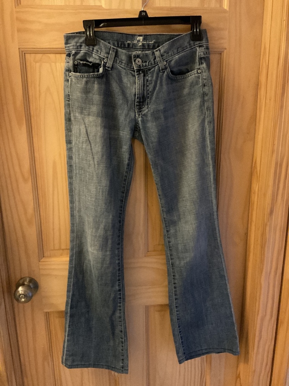 For all man kind boot cut jeans size 28